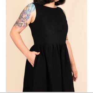 Tuesday Bassen of California Black Pineafore Dress, 1X